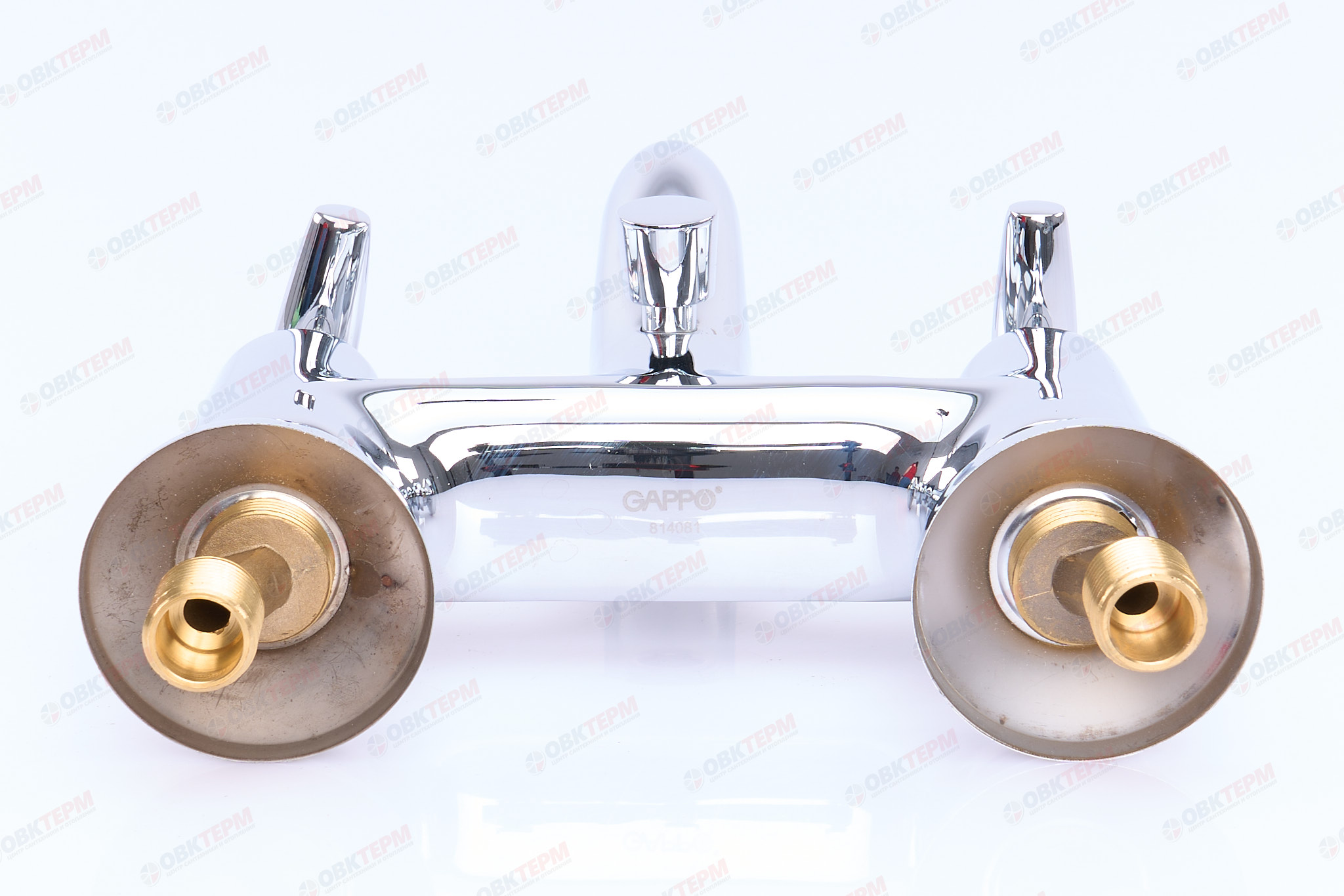 Смеситель д/ванны хром  G3031 *  (короткий гусак, перекл. на гусаке, п/об)  GAPPO - Изображение №4