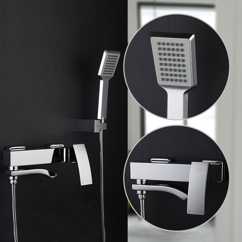 Смеситель д/ванны GAPPO G3207 латунь /хром /Ø35мм /лейка 1 реж - миниатюра №7