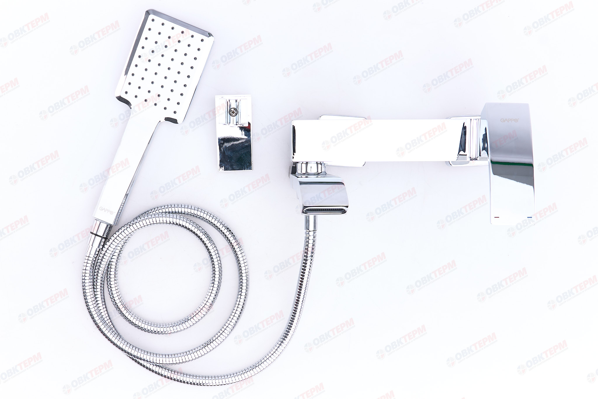 Смеситель д/ванны GAPPO G3207 латунь /хром /Ø35мм /лейка 1 реж - миниатюра №9