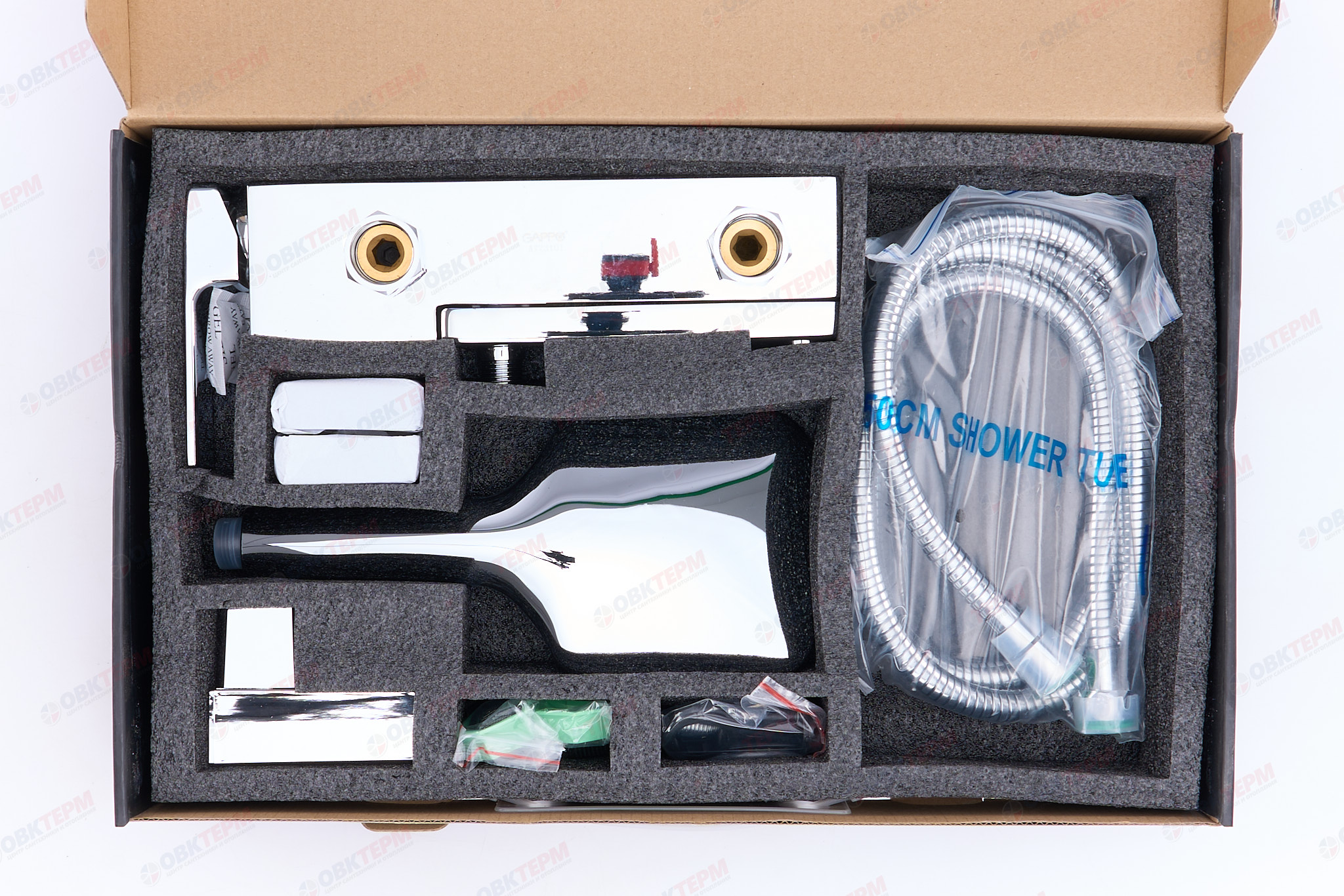 Смеситель д/ванны GAPPO G3218 латунь /хром /Ø35мм /лейка 1 реж - миниатюра №12