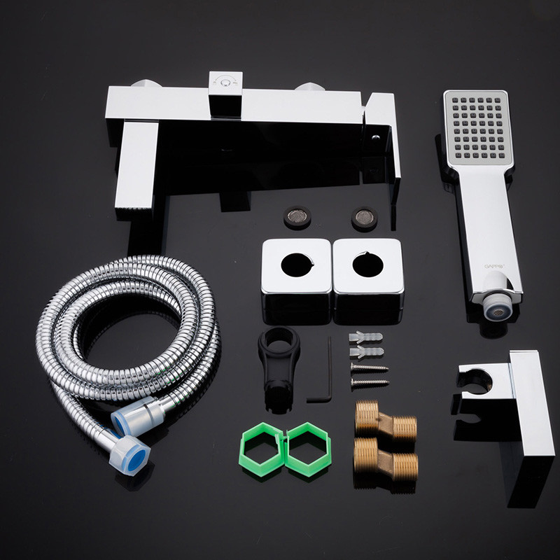 Смеситель д/ванны хром  G3239*   (ф25, короткий гусак, евро перекл)    GAPPO - миниатюра №5