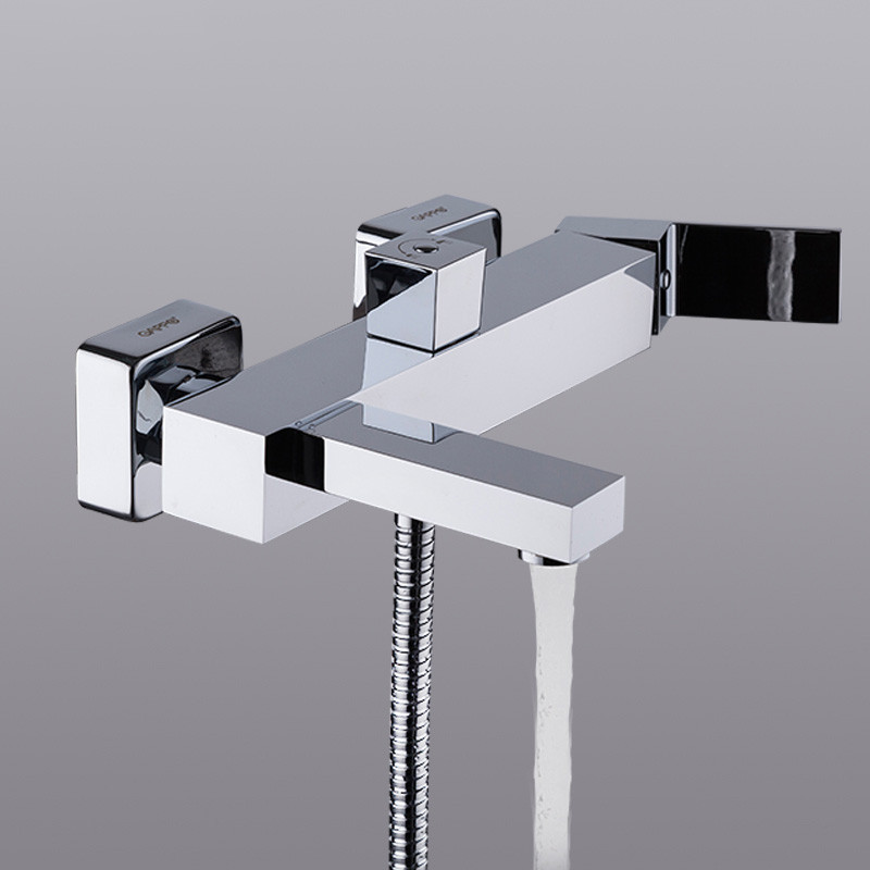 Смеситель д/ванны хром  G3239*   (ф25, короткий гусак, евро перекл)    GAPPO - миниатюра №6