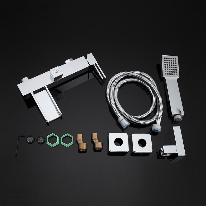 Смеситель д/ванны хром  G3240*   (ф25, короткий гусак, евро перекл)    GAPPO - миниатюра №4