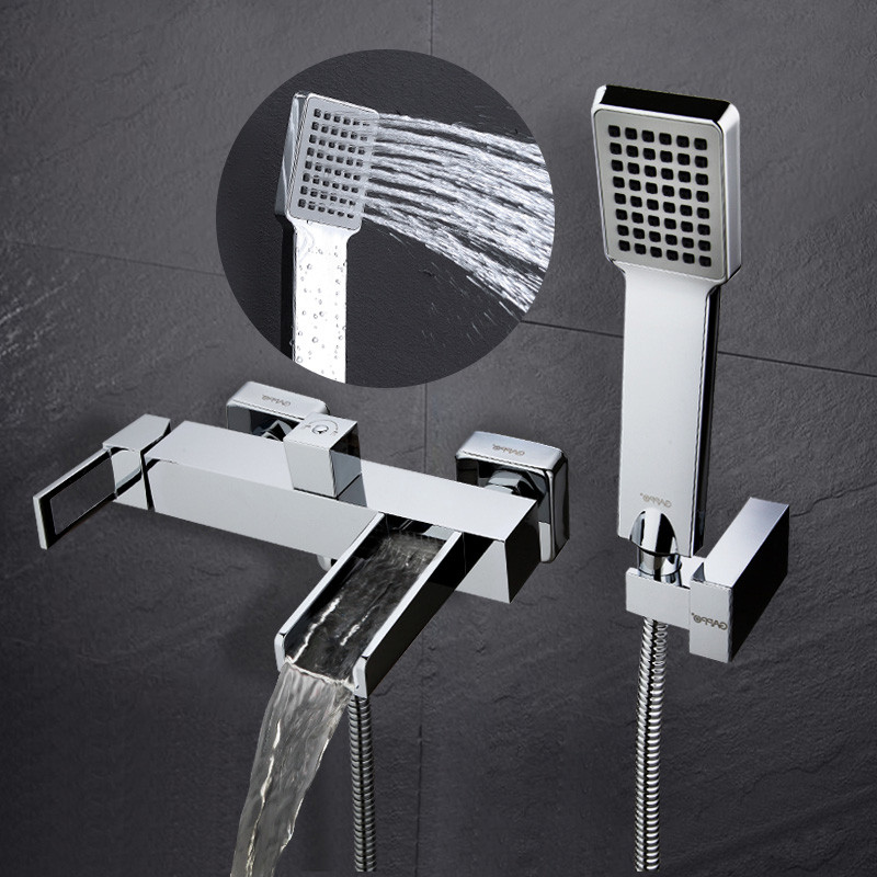 Смеситель д/ванны хром  G3240*   (ф25, короткий гусак, евро перекл)    GAPPO - миниатюра №6