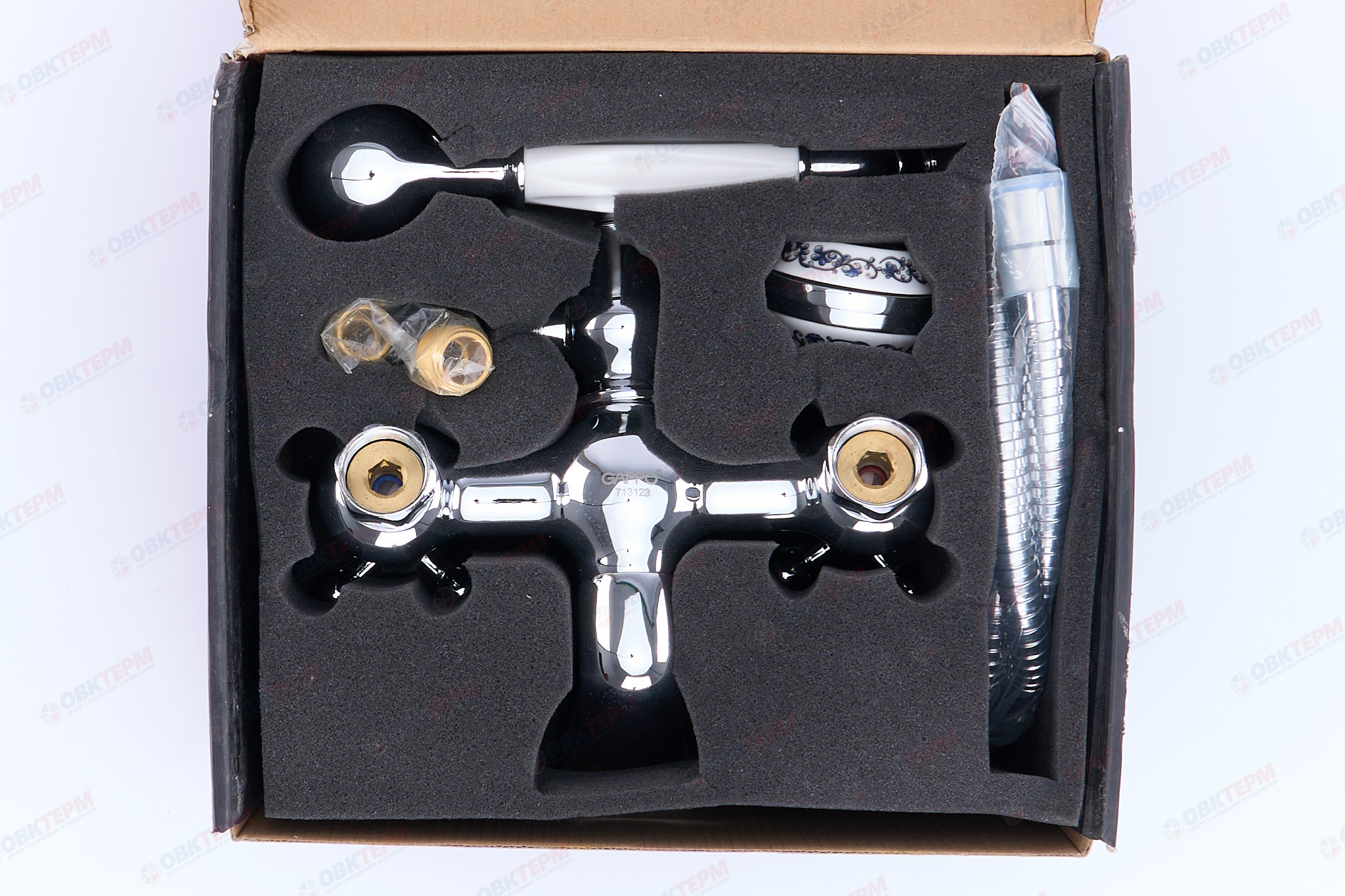 Смеситель д/ванны хром  G3265*   (короткий гусак, евро перекл 90, п/об)   GAPPO - миниатюра №6