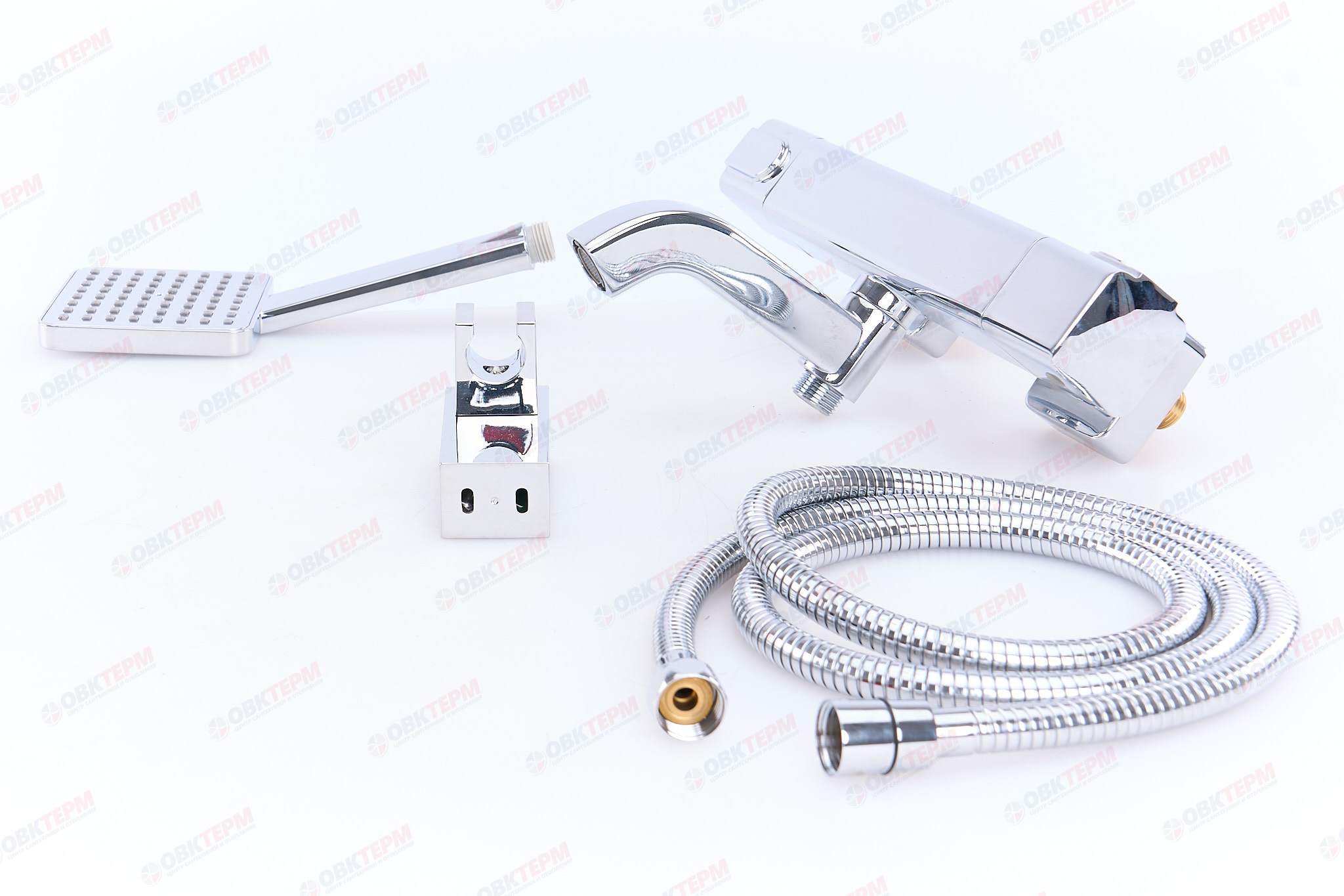 Смеситель д/ванны GAPPO G3291 латунь /хром /термостат /лейка 1 реж., - миниатюра №9