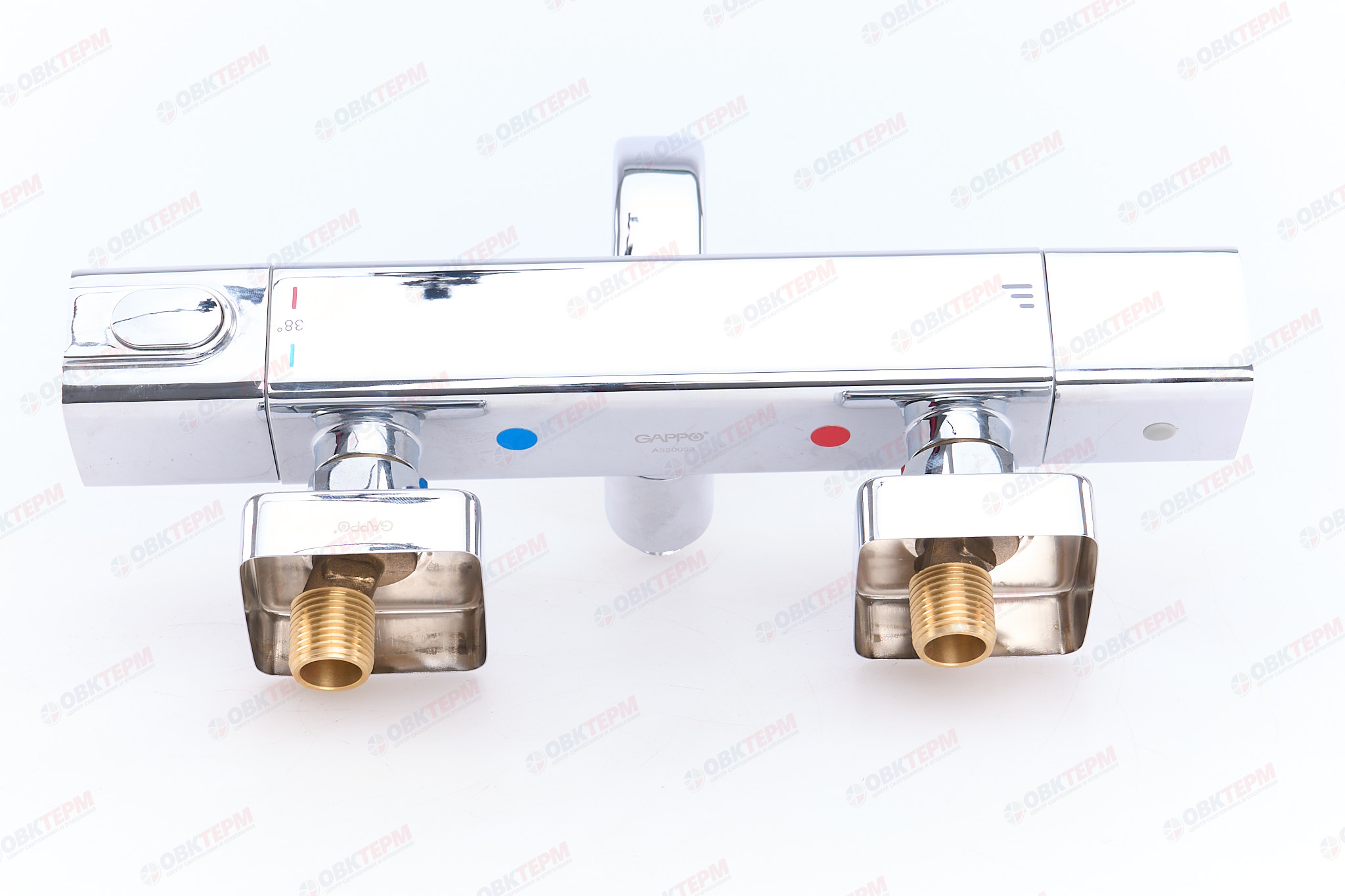 Смеситель д/ванны GAPPO G3291 латунь /хром /термостат /лейка 1 реж., - миниатюра №10