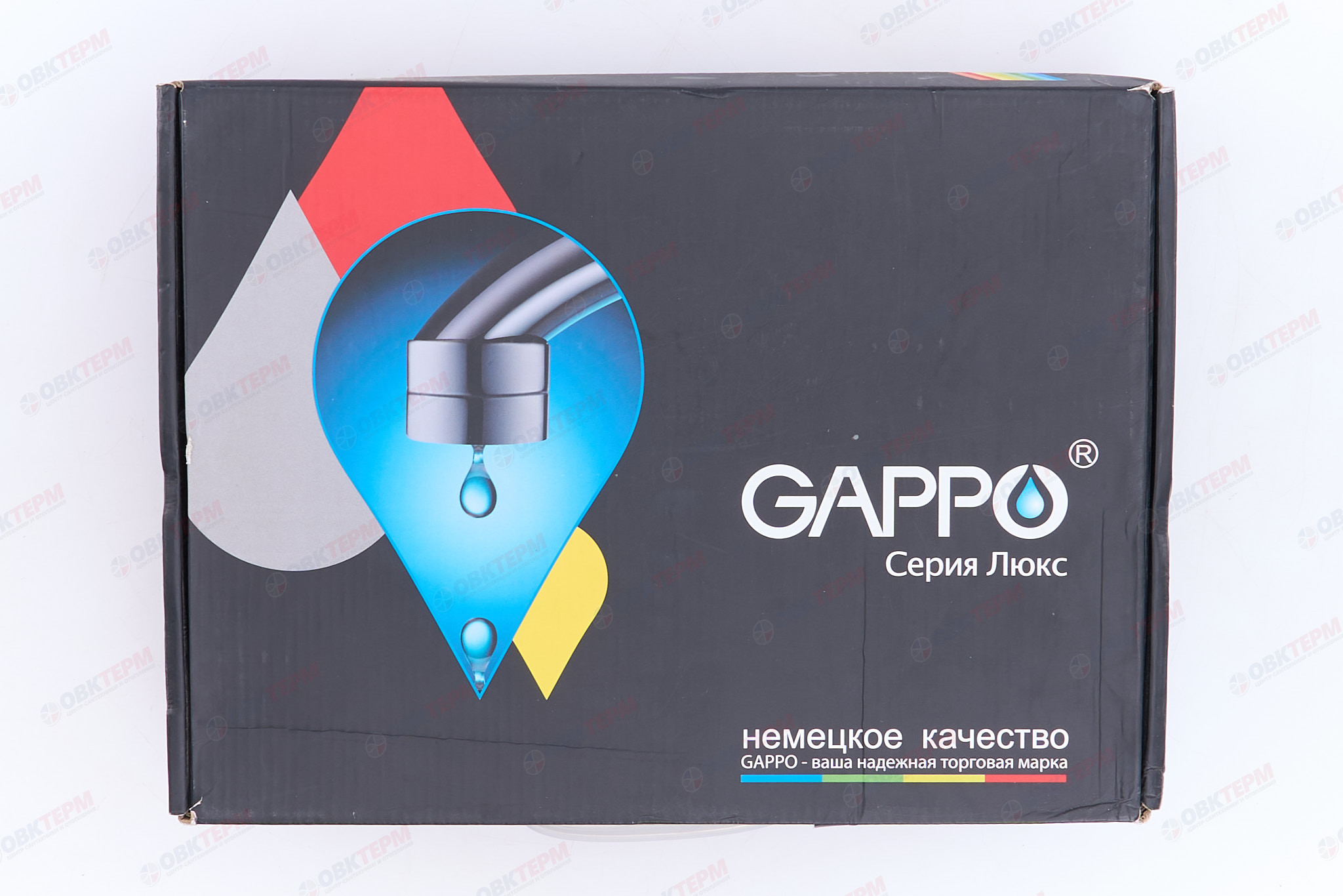 Смеситель д/ванны GAPPO G3291 латунь /хром /термостат /лейка 1 реж., - миниатюра №11