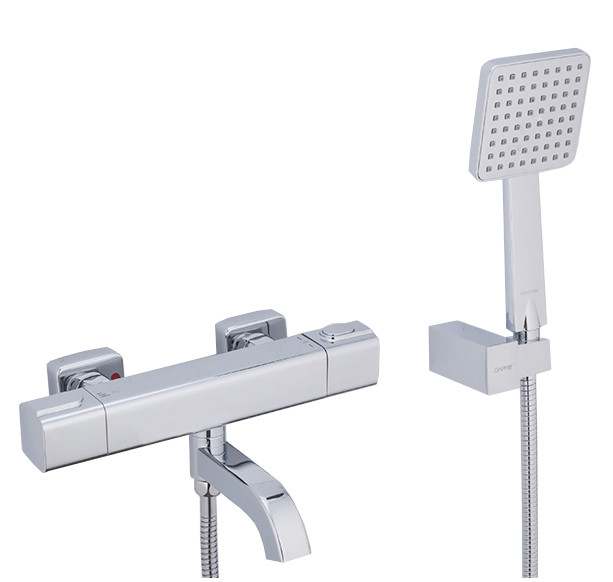 Смеситель д/ванны GAPPO G3291 латунь /хром /термостат /лейка 1 реж., - Изображение №1