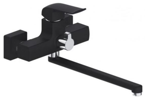 Смеситель д/ванны GAPPO G2250 латунь /черный /Ø35мм /лейка 3 реж - Изображение №1