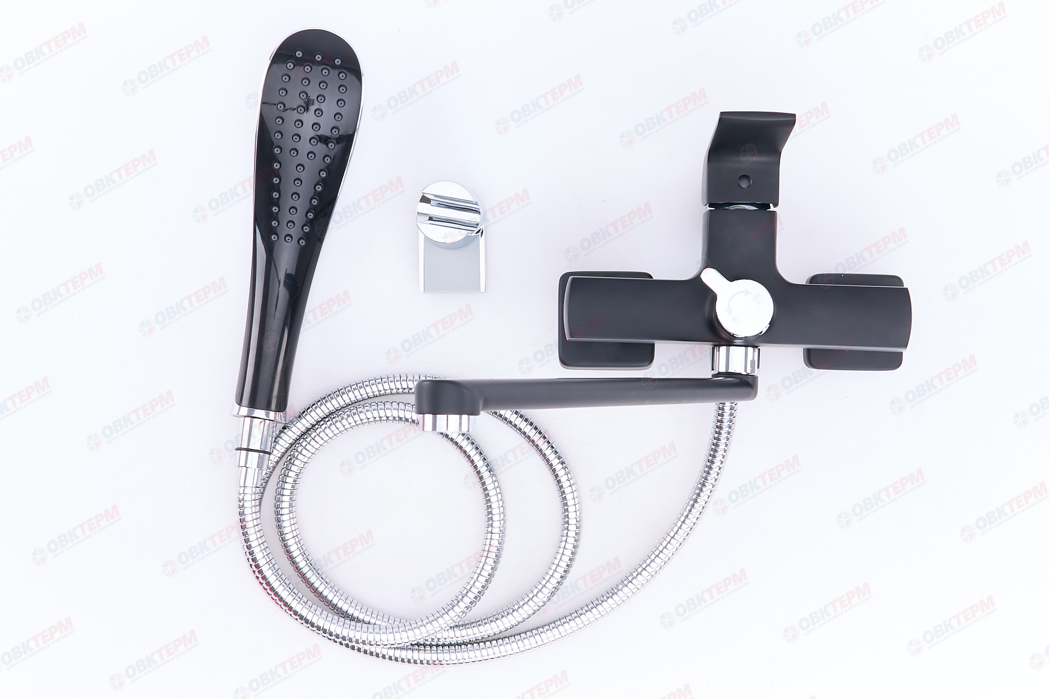 Смеситель д/ванны GAPPO G2250 латунь /черный /Ø35мм /лейка 3 реж - Изображение №4