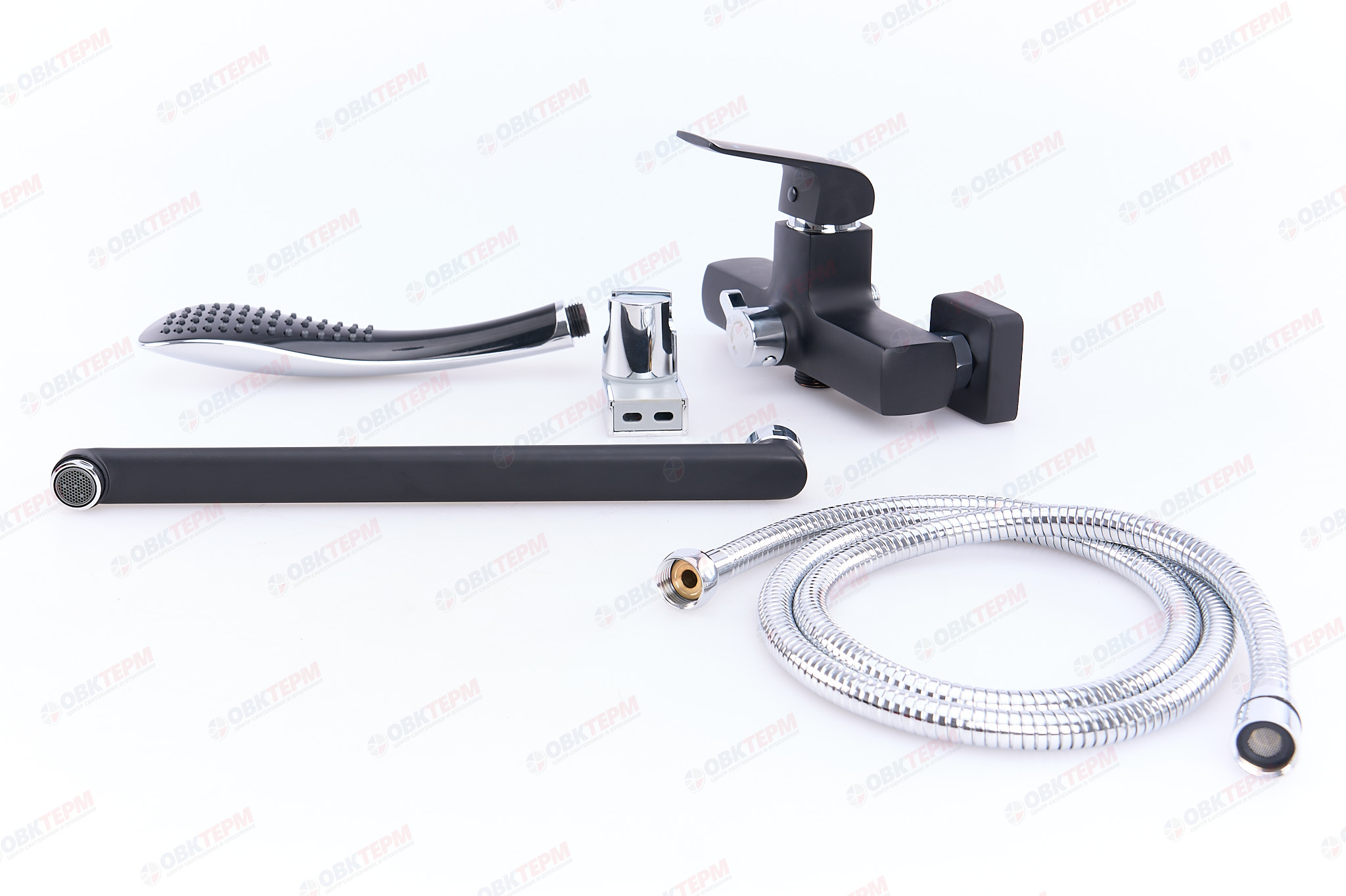 Смеситель д/ванны GAPPO G2250 латунь /черный /Ø35мм /лейка 3 реж - Изображение №5