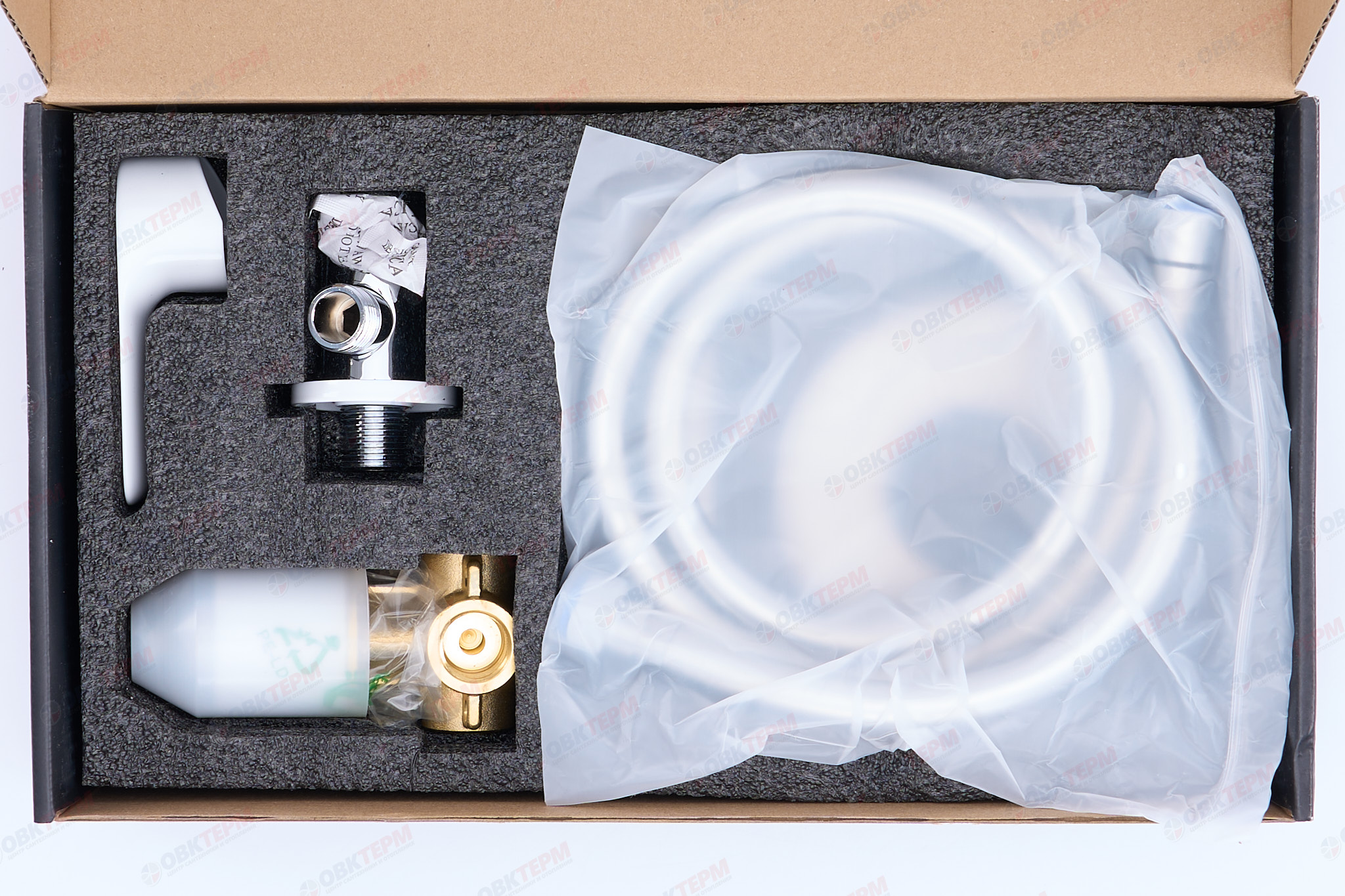 Смеситель с гигиеническим душем GAPPO G7248 латунь /белый/хром - миниатюра №7