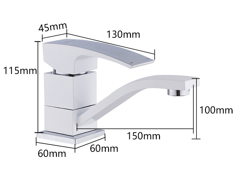 Смеситель д/кухни белый  G4507-7*              GAPPO - Изображение №2