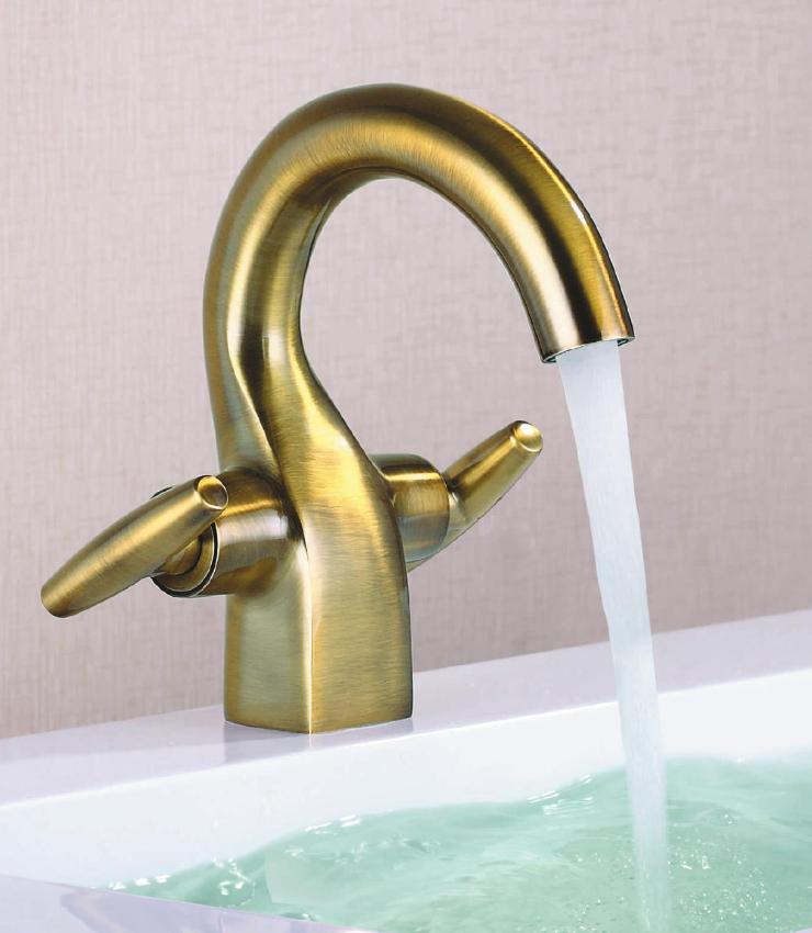 Смеситель д/кухни бронза  G4031-4 (высокий гусак, на гайке, п/об)  GAPPO - Изображение №2