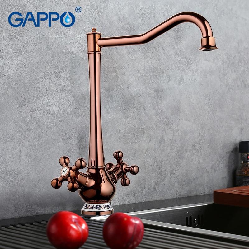 Смеситель д/кухни буксовый GAPPO G4065-3 латунь /медный /шпилька - миниатюра №3