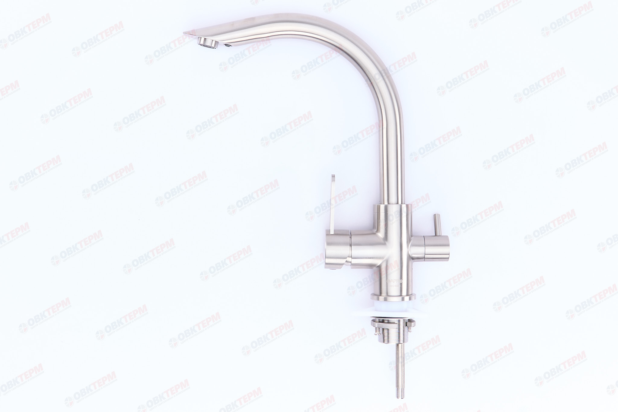 Смеситель д/кухни под ФИЛЬТР GAPPO G4399 нерж/сталь /35мм /шпилька - Изображение №4