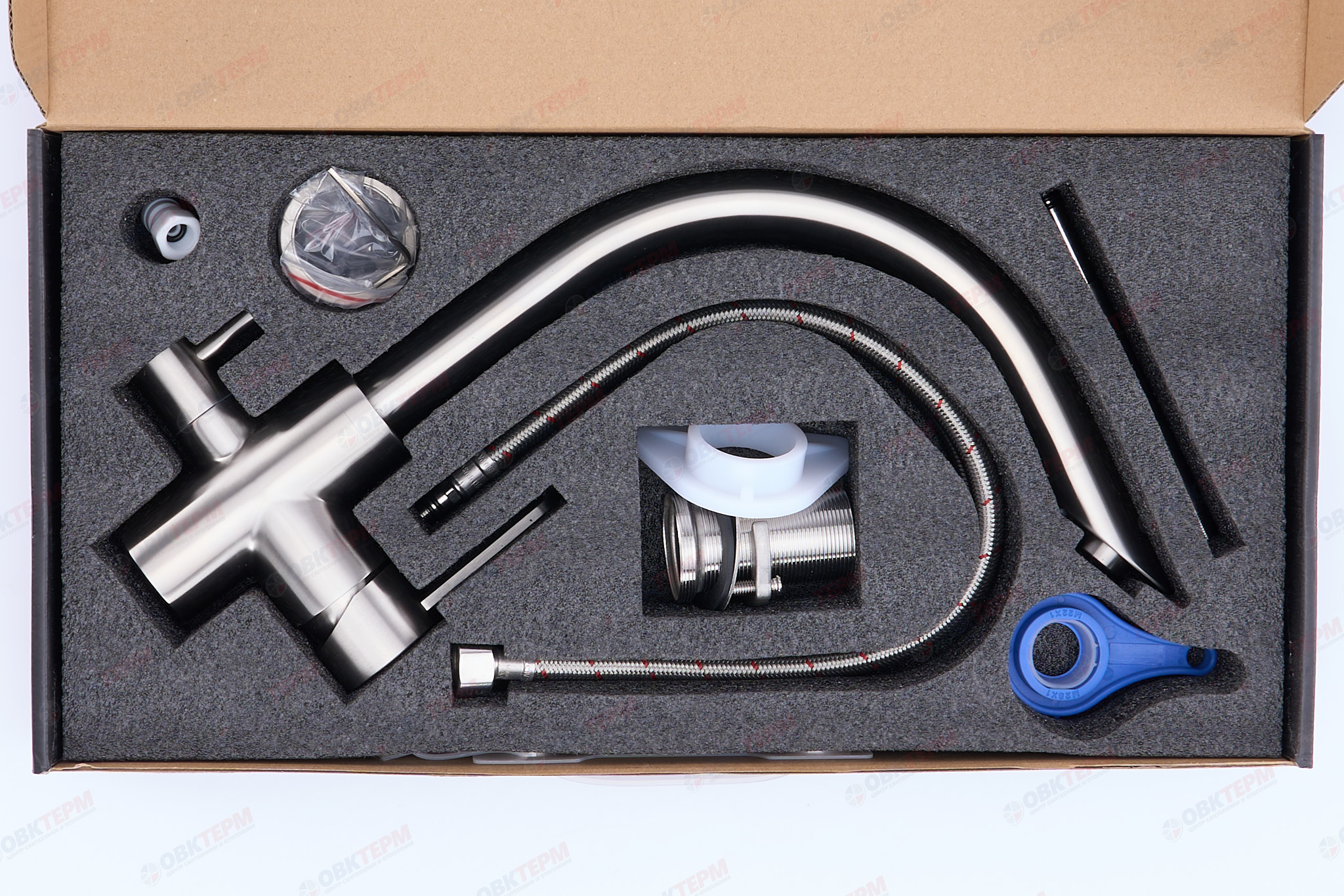 Смеситель д/кухни под ФИЛЬТР GAPPO G4399 нерж/сталь /35мм /шпилька - миниатюра №7