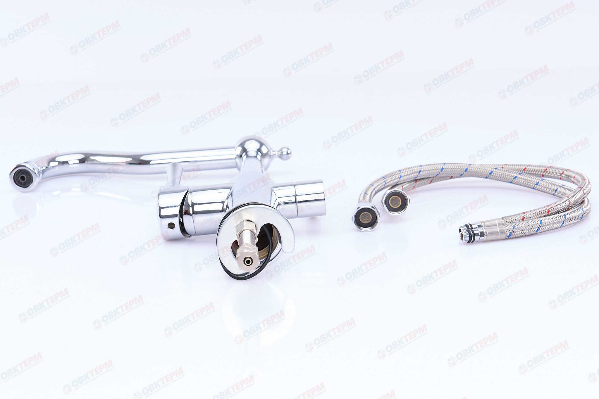 Смеситель д/кухни под ФИЛЬТР GAPPO G4398-14 хром (Ø35, на шпильке) - миниатюра №6