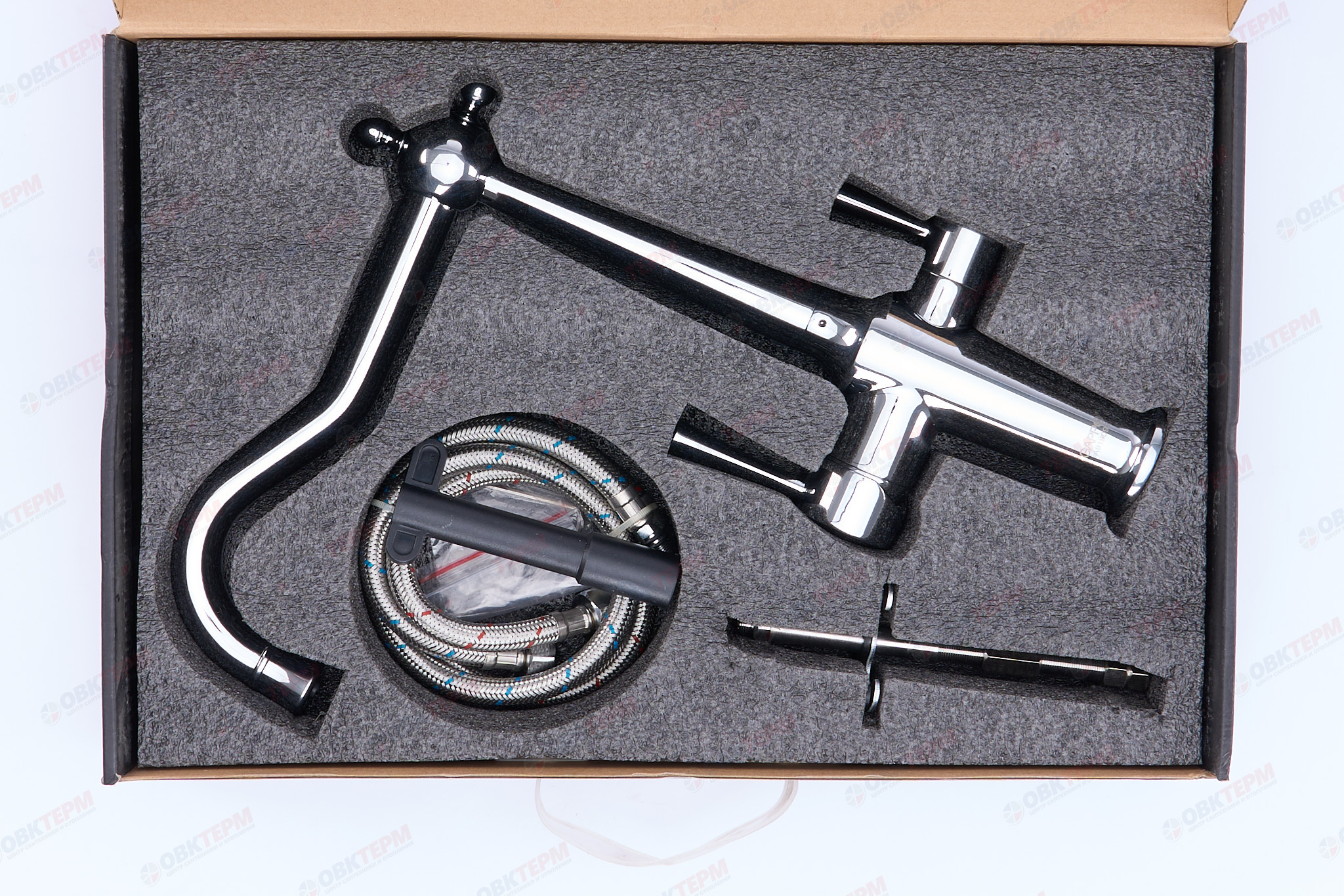 Смеситель д/кухни под ФИЛЬТР GAPPO G4398-14 хром (Ø35, на шпильке) - миниатюра №7