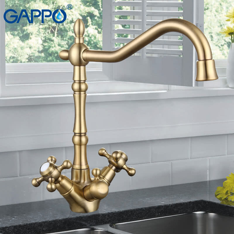 Смеситель д/кухни под ФИЛЬТР GAPPO G4398-3* бронза - миниатюра №3