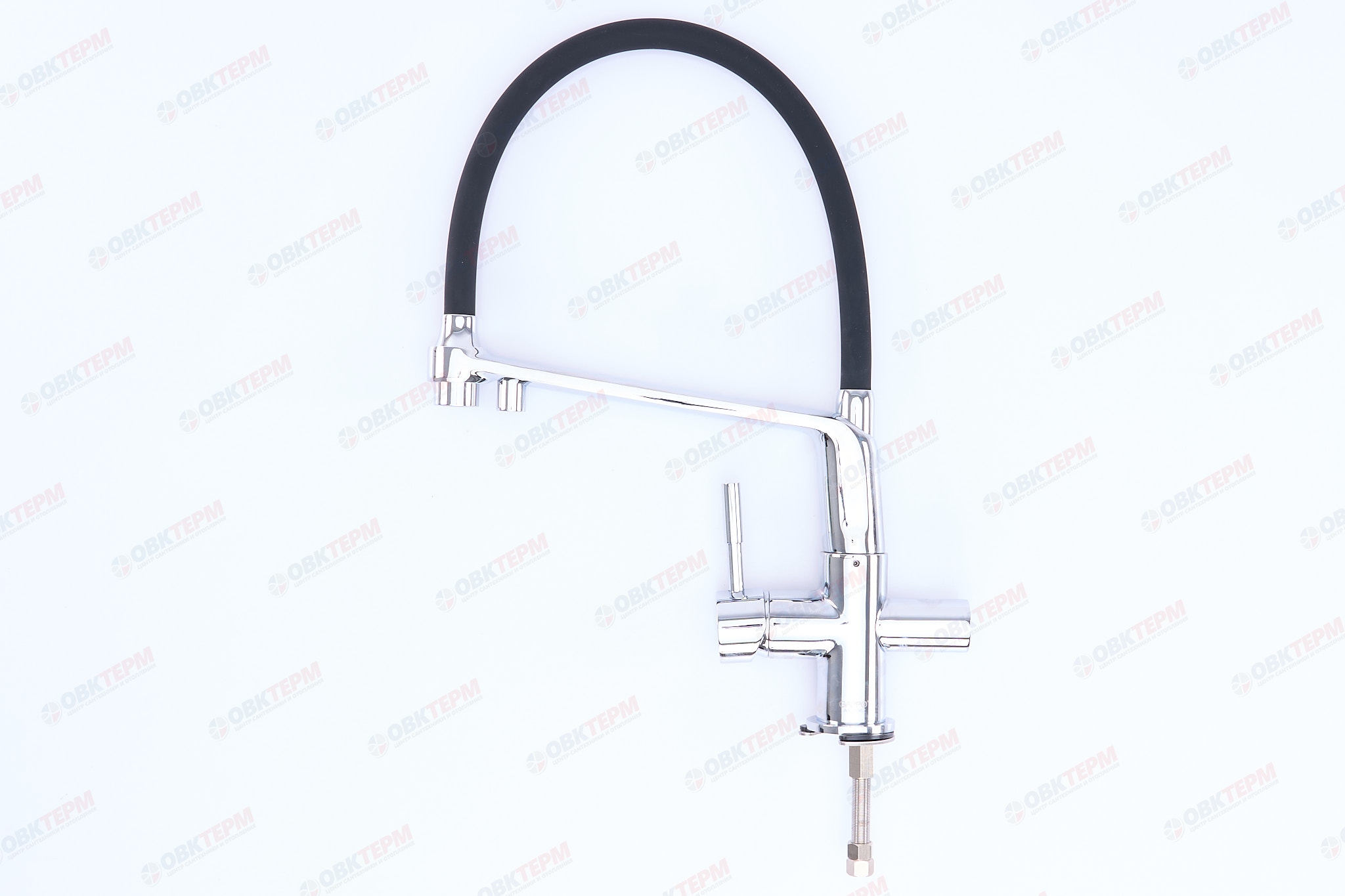 Смеситель д/кухни под ФИЛЬТР GAPPO G4398-7 хром /гибкий излив (Ø35, на шпильке) - миниатюра №8