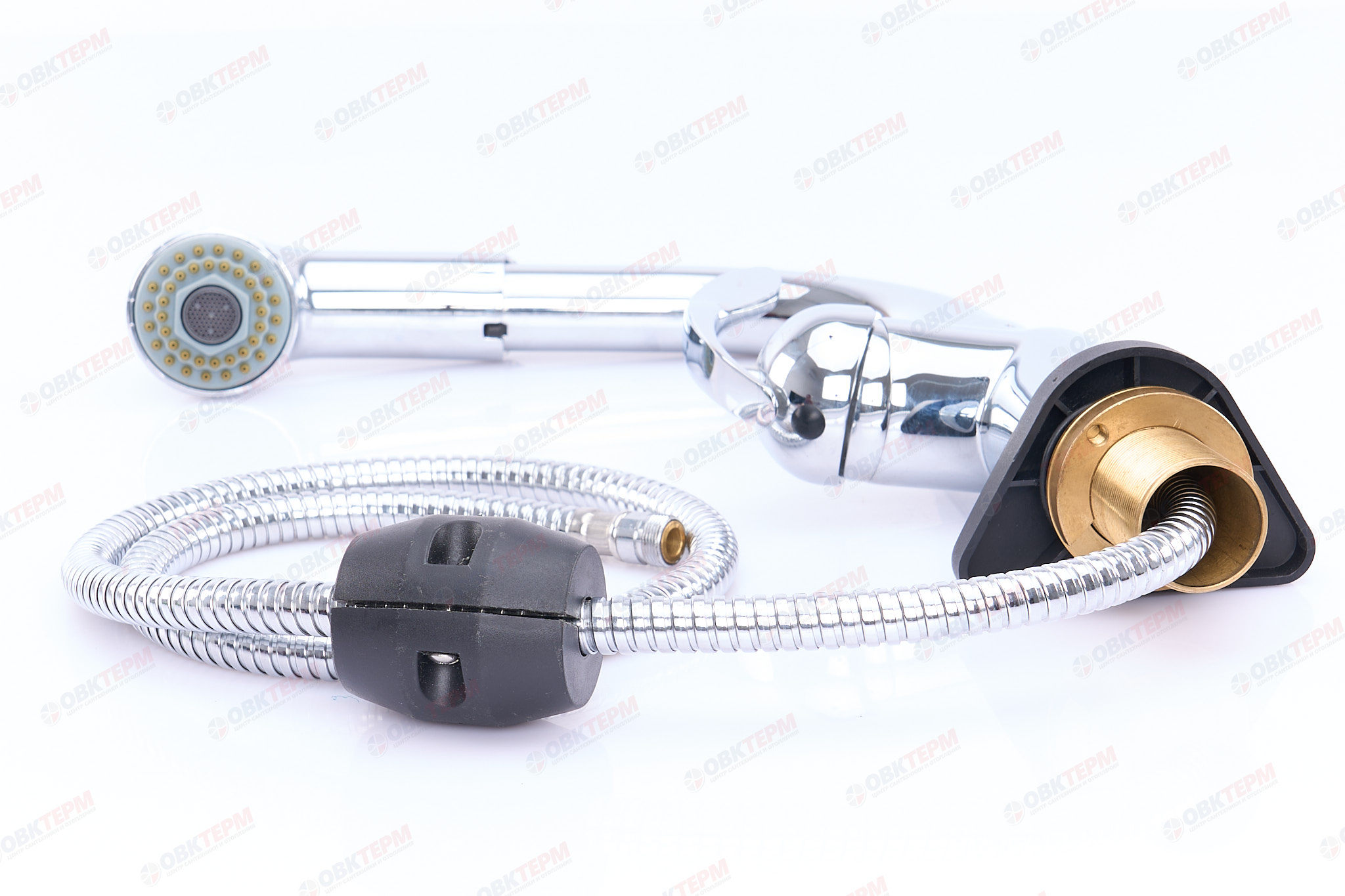 Смеситель д/кухни хром  G1052-2 *   (ф40, выдвижная лейка, на гайке)   GAPPO - миниатюра №5