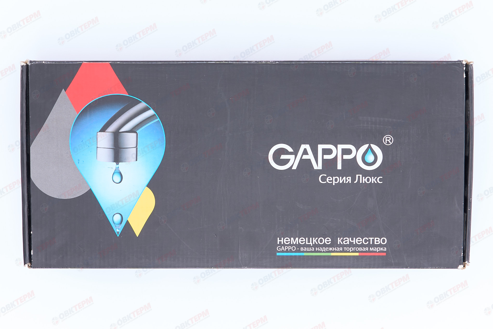 Смеситель д/кухни хром  G1052-2 *   (ф40, выдвижная лейка, на гайке)   GAPPO - миниатюра №7