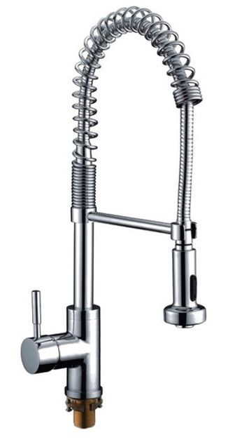 Смеситель д/кухни хром  G1052-3*    (ф40, гибкий гусак со стопом, на гайке)  GAPPO - Изображение №1