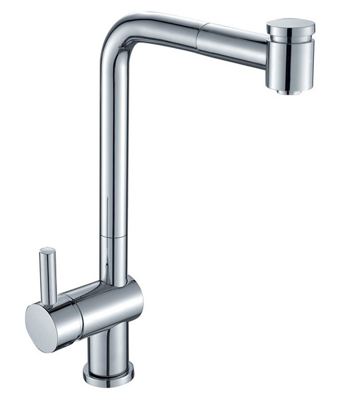 Смеситель д/кухни хром  G1052-4 *   (ф35, выдвижная лейка, на шпильке)   GAPPO - Изображение №1