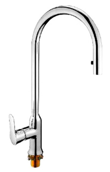 Смеситель д/кухни хром  G1052-5 *   (ф35, выдвижная лейка, на гайке)   GAPPO - Изображение №1