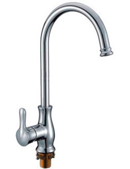 Смеситель д/кухни хром  G4002*       (ф35, высокий гуск, на гайке)  GAPPO - Изображение №1