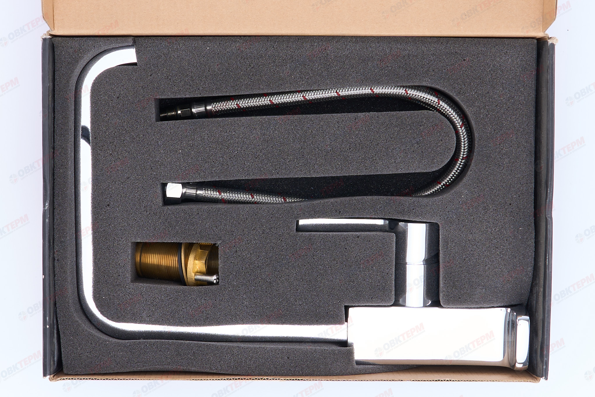 Смеситель д/кухни хром  G4004*       (ф35, высокий гусак, на гайке)  GAPPO - миниатюра №6