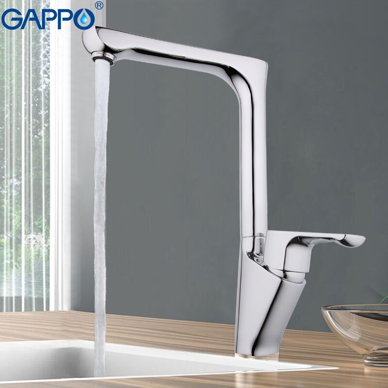 Смеситель д/кухни хром  G4011 *      (ф35, высокий гуск, на гайке)  GAPPO - Изображение №3