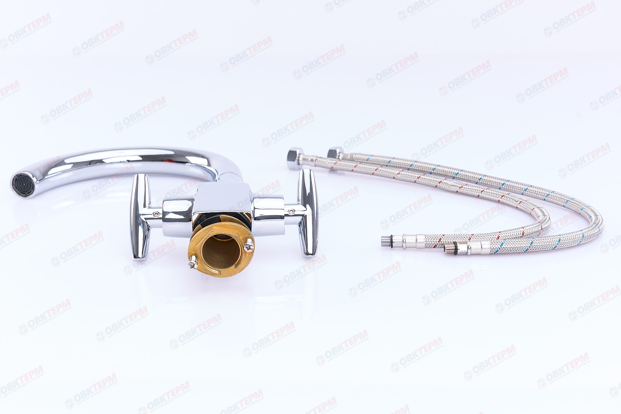 Смеситель д/кухни хром  G4031*       (высокий гуск, на гайке,п/об)  GAPPO - Изображение №5