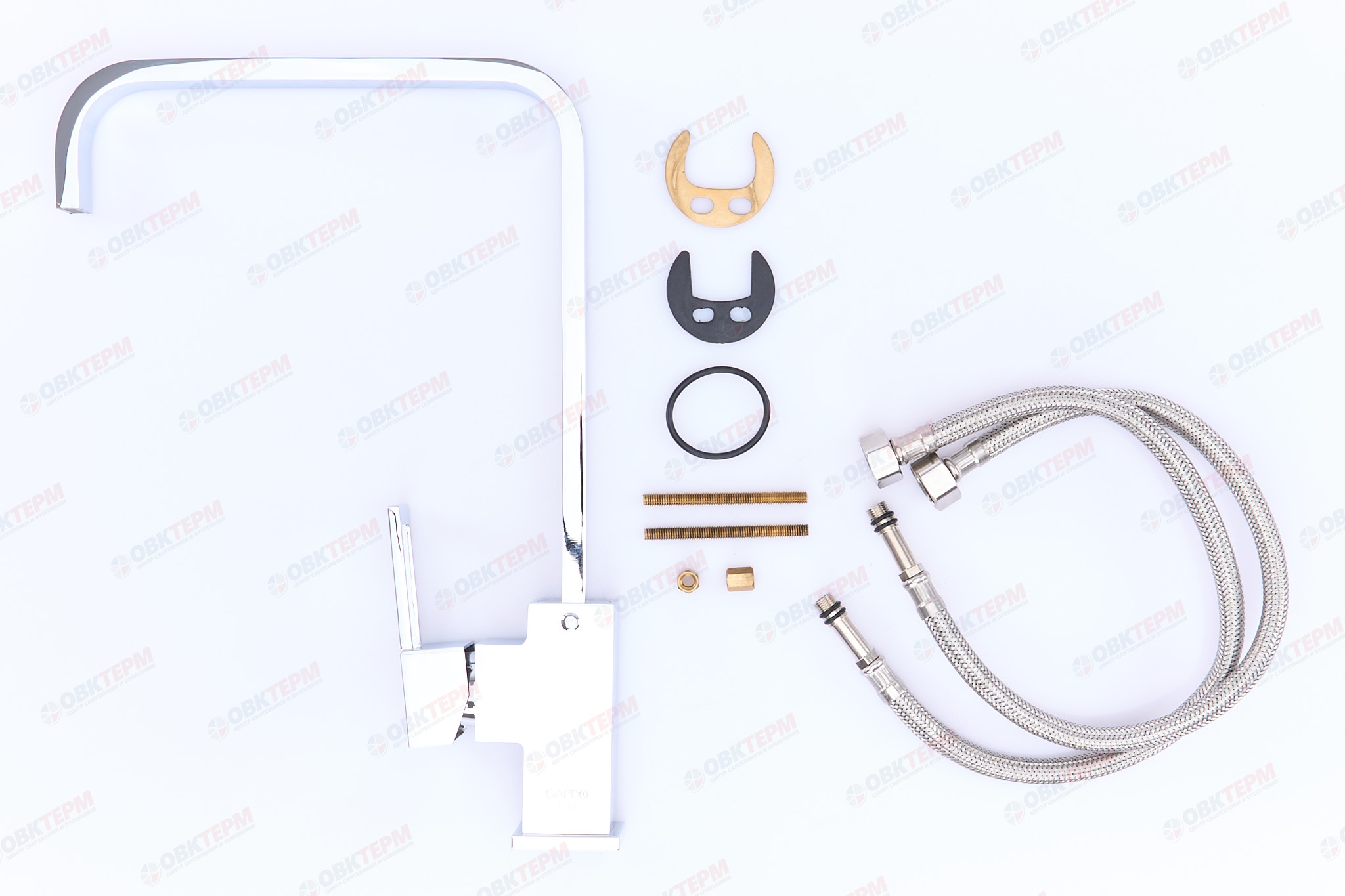 Смеситель д/кухни хром  G4040*       (ф25, высокий гуск, на шпильке)  GAPPO - Изображение №4