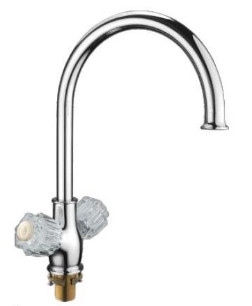 Смеситель д/кухни хром  G4064       (высокий гуск, на гайке, п/об)  GAPPO - Изображение №1