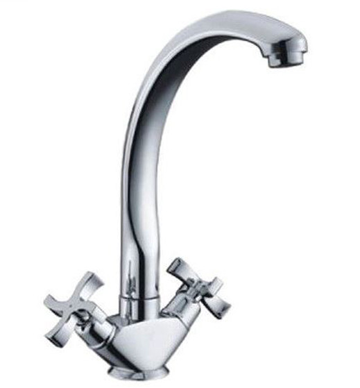 Смеситель д/кухни буксовый GAPPO G4143 латунь /хром /высокий /шпильке /керам. кран-буксы - Изображение №1