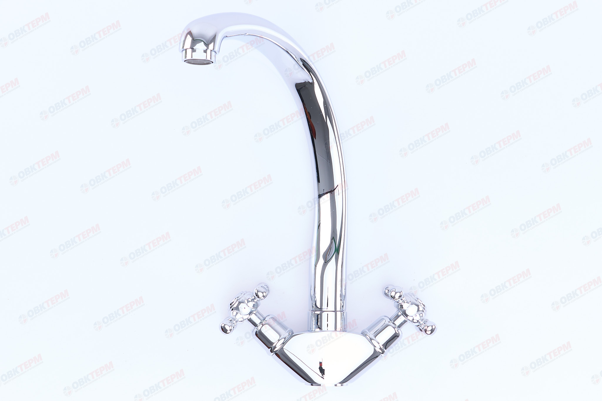 Смеситель д/кухни буксовый GAPPO G4145 латунь /хром /высокий /шпилька /керам. кран-буксы - Изображение №4