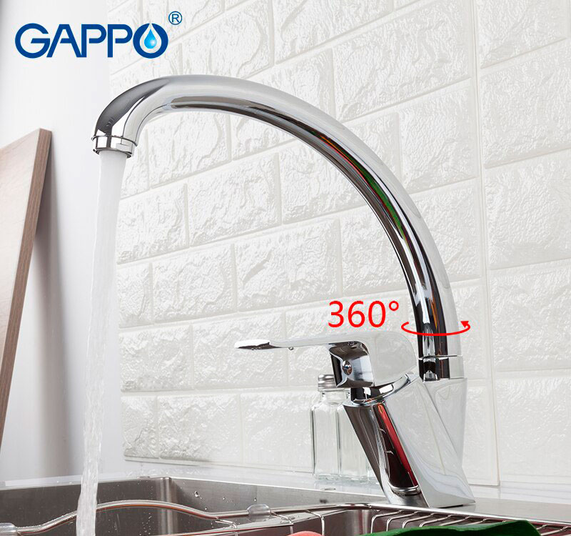Смеситель д/кухни GAPPO G4150-8 латунь /хром (Ø35, на гайке) - миниатюра №2