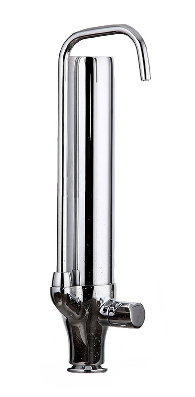 Смеситель моно хром GAPPO G4352 латунь /на гайке /с подключением фильтра G34301 - Изображение №1