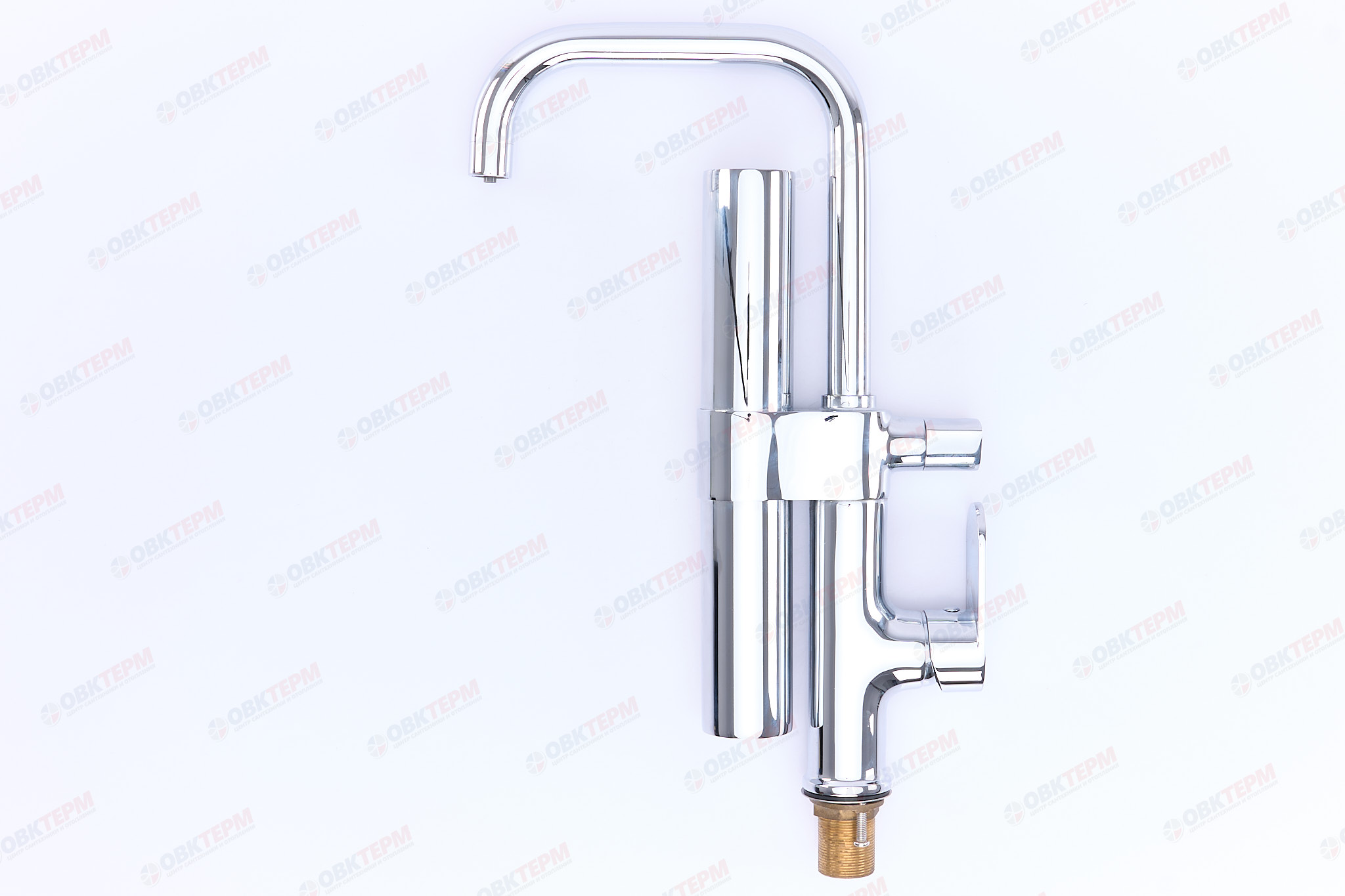 Смеситель моно хром  G4352-1* ( на гайке, с подключением фильтра G34302)  GAPPO - миниатюра №8