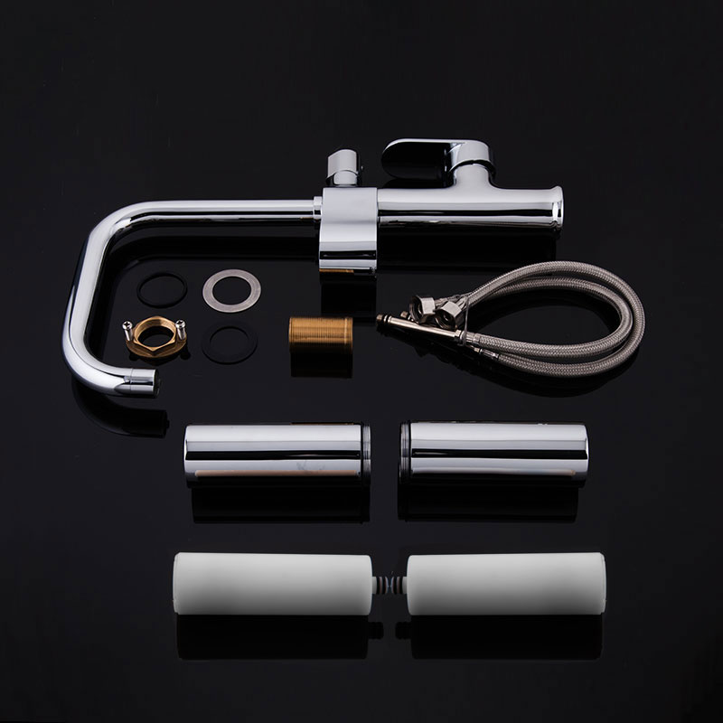 Смеситель моно хром  G4352-1* ( на гайке, с подключением фильтра G34302)  GAPPO - Изображение №5