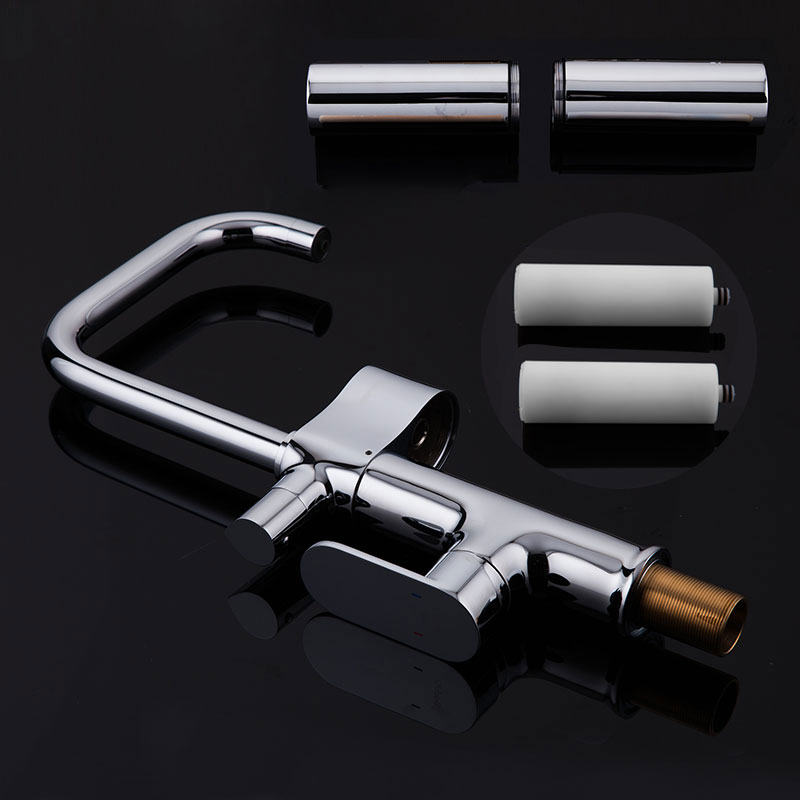 Смеситель моно хром  G4352-1* ( на гайке, с подключением фильтра G34302)  GAPPO - миниатюра №6