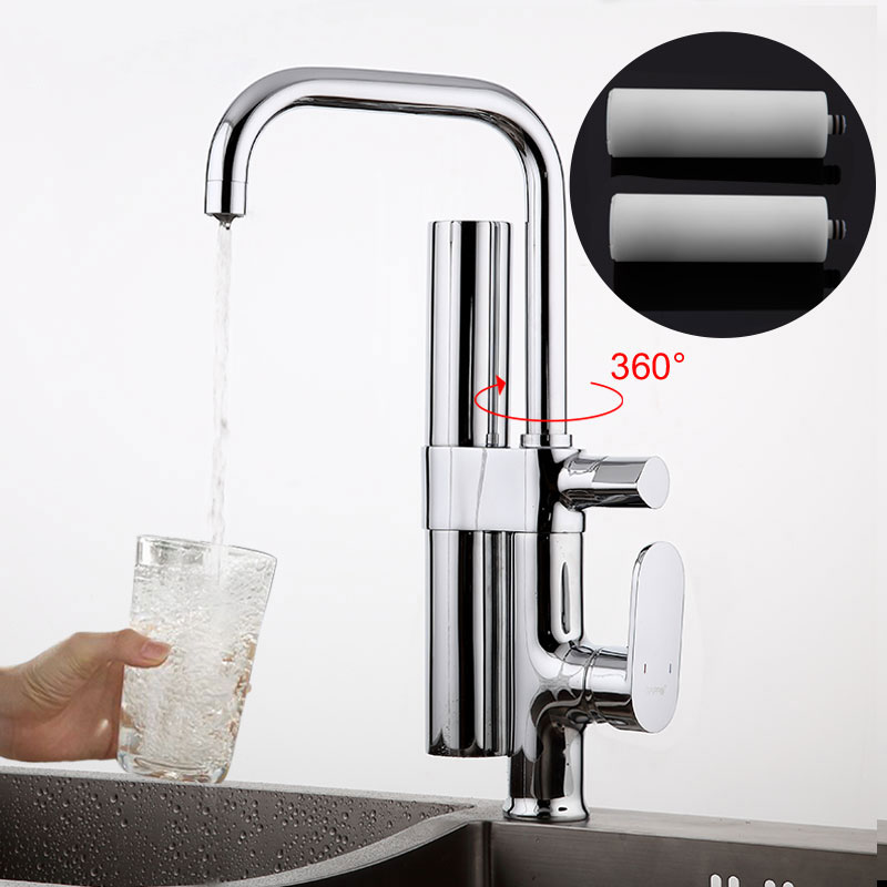 Смеситель моно хром  G4352-1* ( на гайке, с подключением фильтра G34302)  GAPPO - миниатюра №7