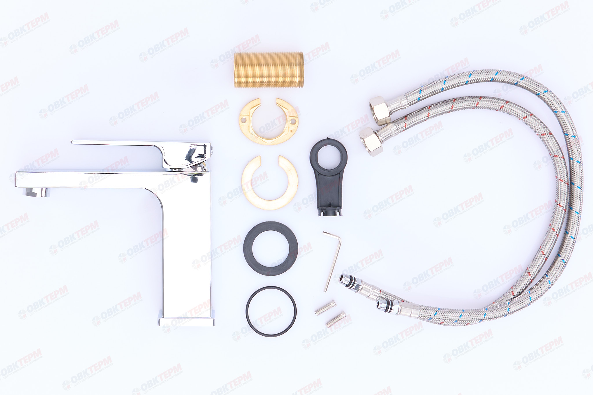 Смеситель д/раковины GAPPO G1018 латунь /хром (Ø35, на гайке) - миниатюра №12