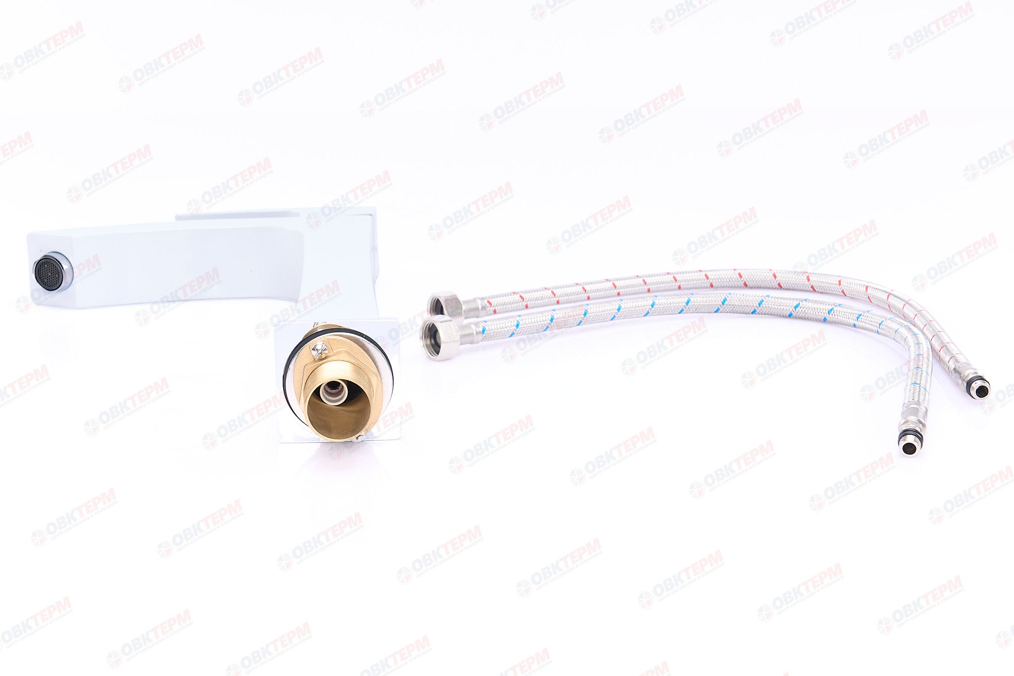 Смеситель д/раковины GAPPO G1007-18 латунь /белый/хром (высокий, Ø35, на гайке) - миниатюра №6