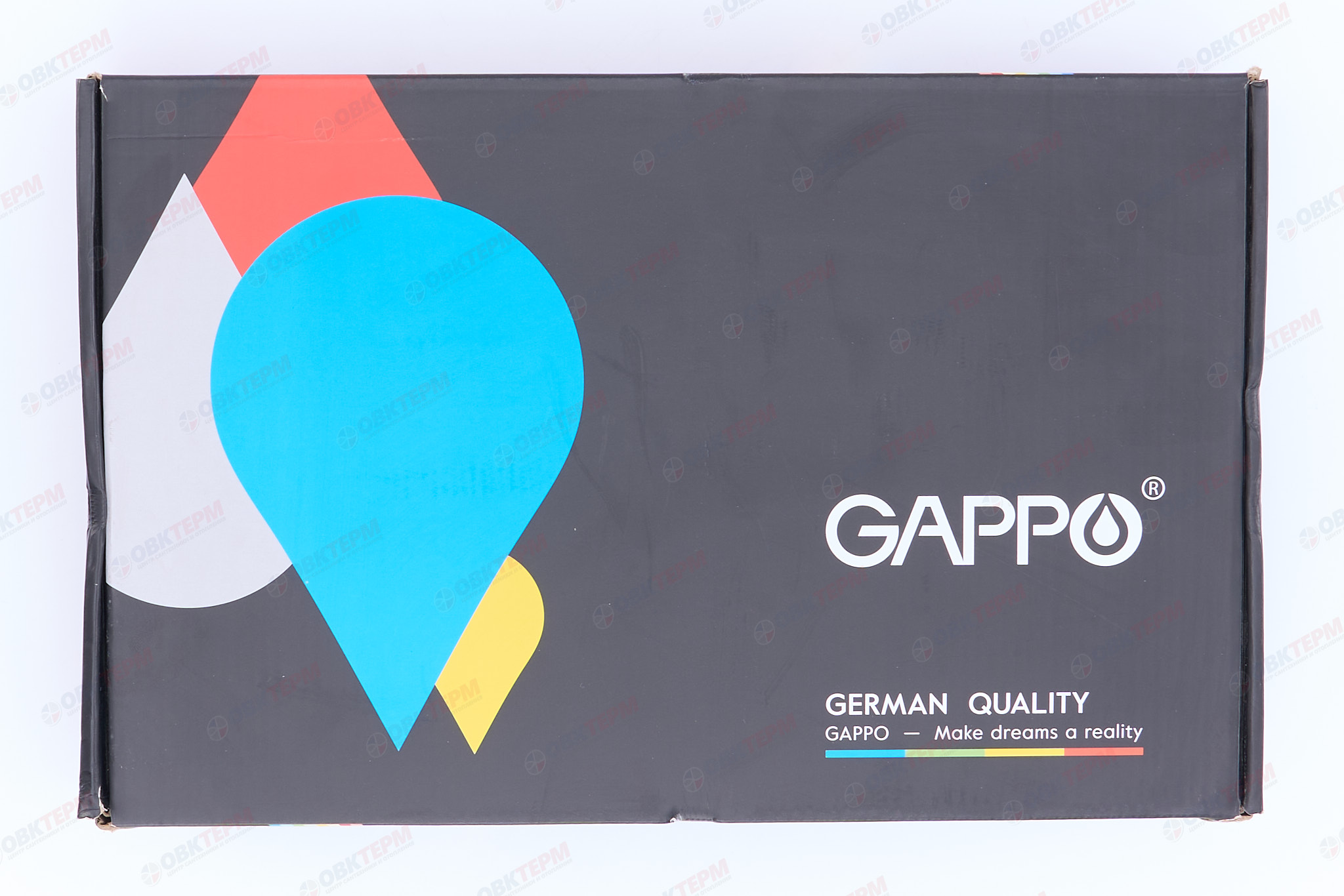 Смеситель д/раковины GAPPO G1007-18 латунь /белый/хром (высокий, Ø35, на гайке) - миниатюра №8