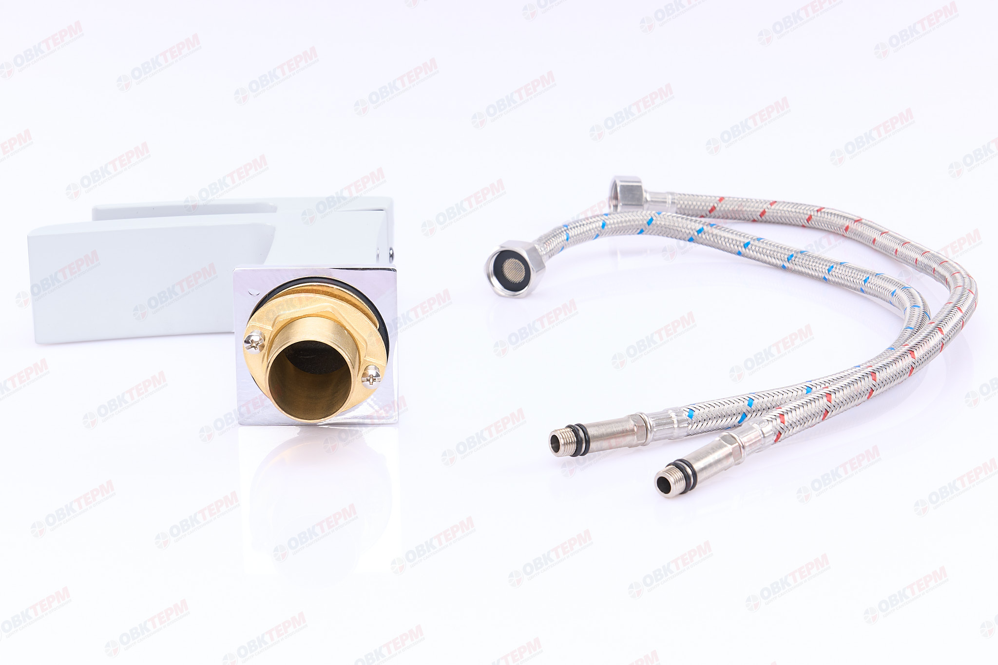 Смеситель д/раковины GAPPO G1007-30 латунь /белый /водопад (Ø35, на гайке) - миниатюра №6