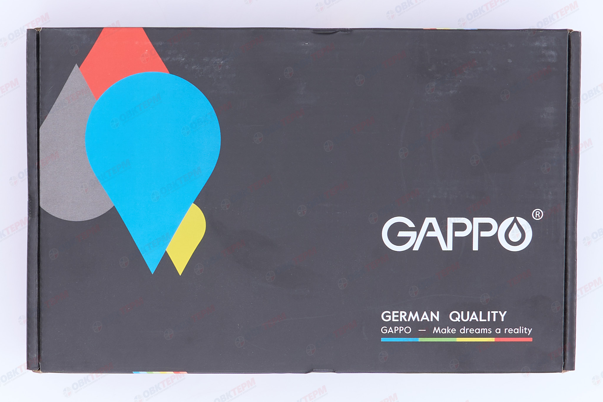 Смеситель д/раковины GAPPO G1007-30 латунь /белый /водопад (Ø35, на гайке) - миниатюра №8